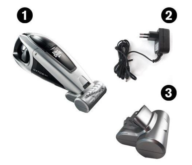 Dirt Devil ODKURZACZ Bezprzewodowy RĘCZNY GATOR 18V czarno/szary - 1435639 - zdjęcie 2